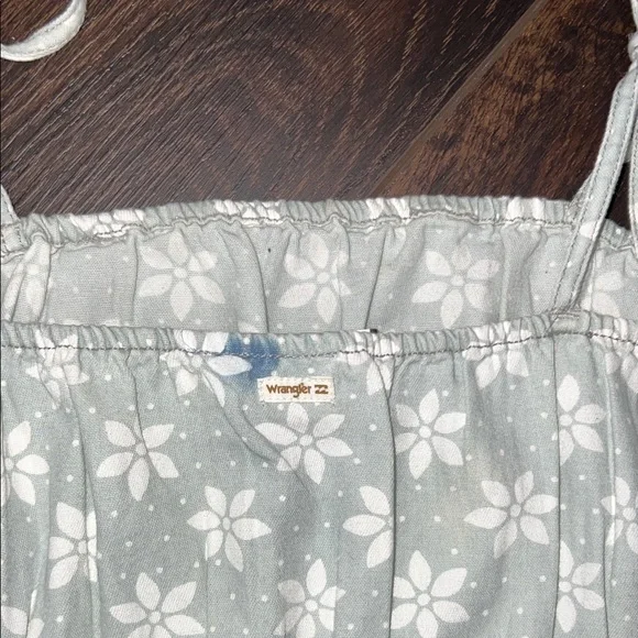 Billabong Wrangler Perfect Pair Floral Daisy Denim Tie Crop Top, Sz: Medium - Picture 6 of 8